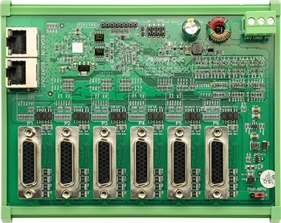Ethercat 6- kawalan paksi (nadi/analog) Modul gerakan ESC-Axes 6- v2